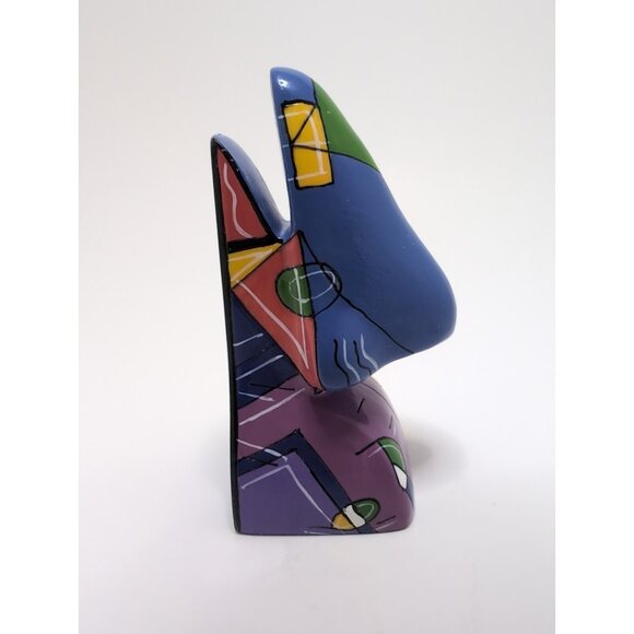 Picasso Nose Abstract Eyeglass Holder Resin Scultpure - Picture 2 of 7